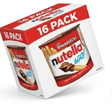 Nutella and Go Spread with Breadsticks