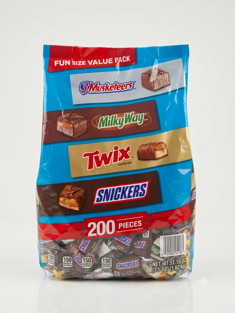 Mars Minis Chocolate Candy Bars Variety Pack 200 ct 57.15 oz