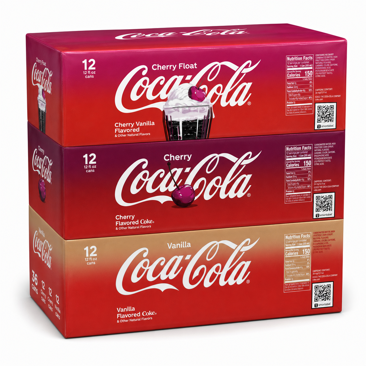 Coca-Cola Cherry Float Soda Soft Drink Cans, 12 fl Oz