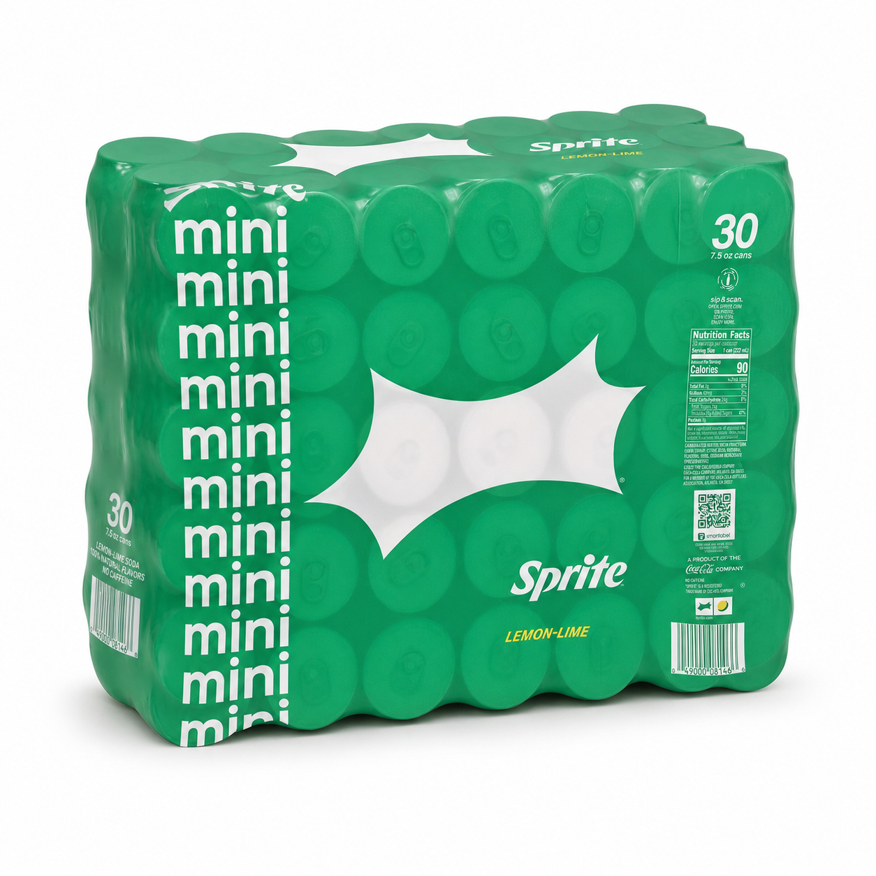 Sprite Mini Cans 7.5 Fluid Ounce (Pack of 30)
