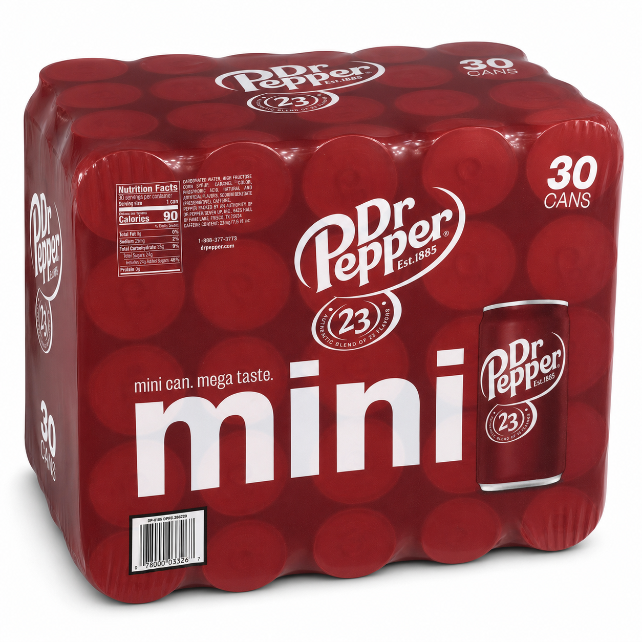 Dr Pepper Soda 7.5 Fluid Ounce Can (Pack of 30)