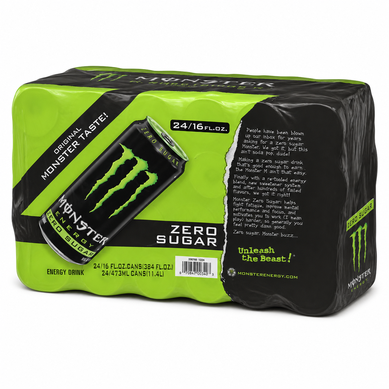 Monster Energy Zero Sugar Fluid Ounce (Pack of 24)