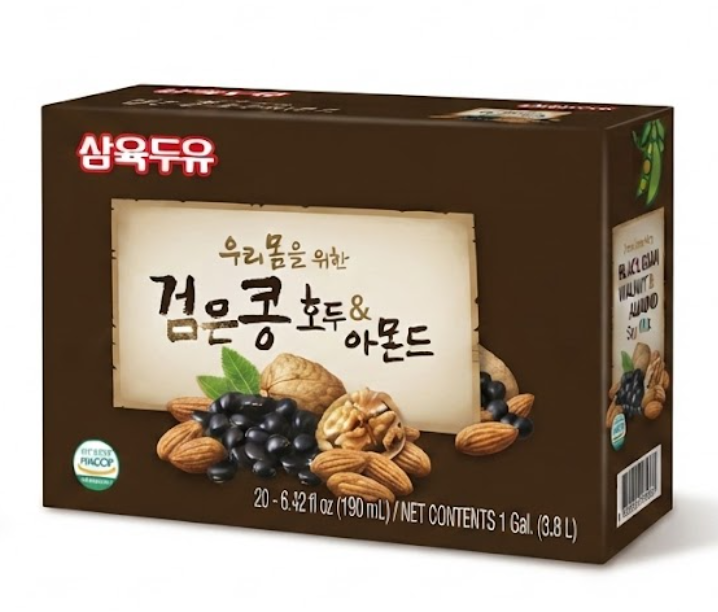 Sahmyook Black Bean with Walnut & Almond Soy Milk (Pack of 24)