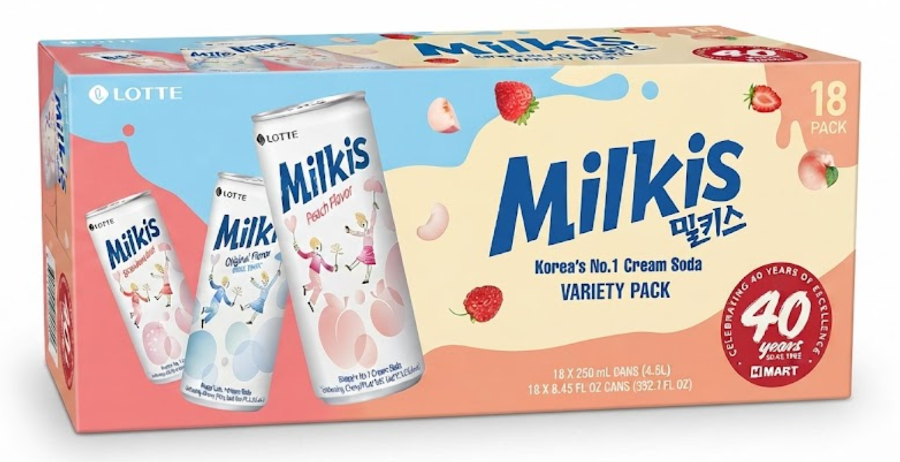 Lotte chilsung Milkis soda