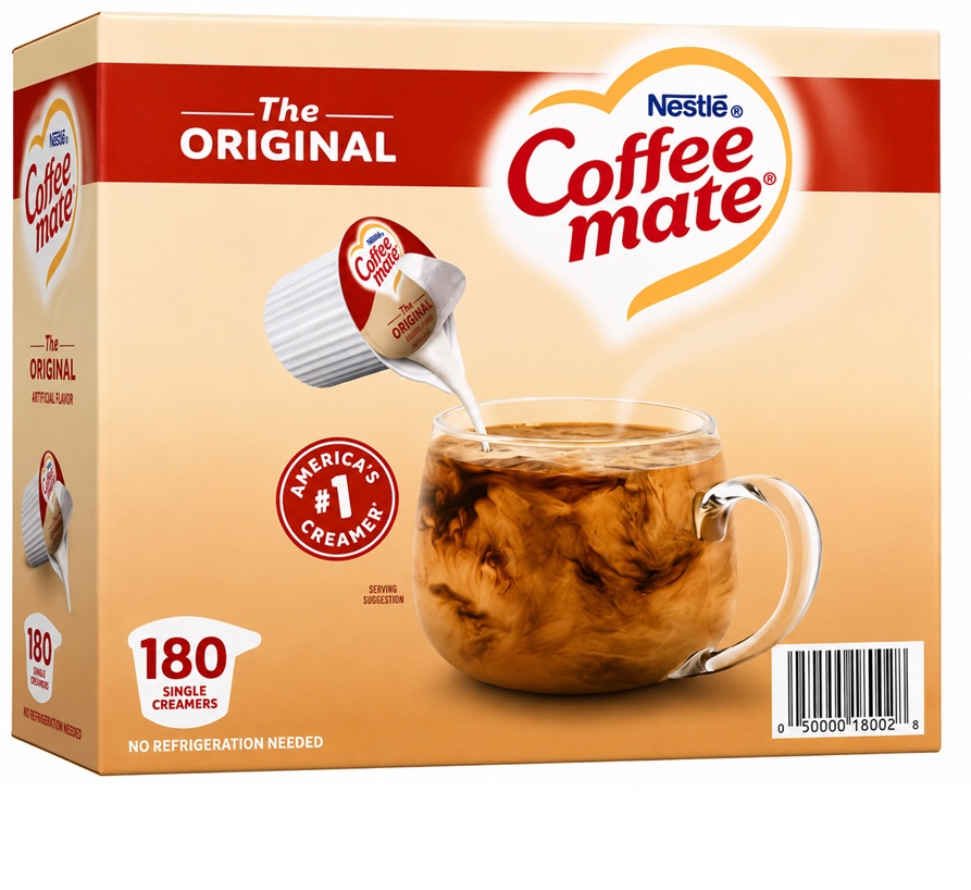 Coffee Mate Original Liquid Coffee Creamer Singles, Gluten Free Creamer