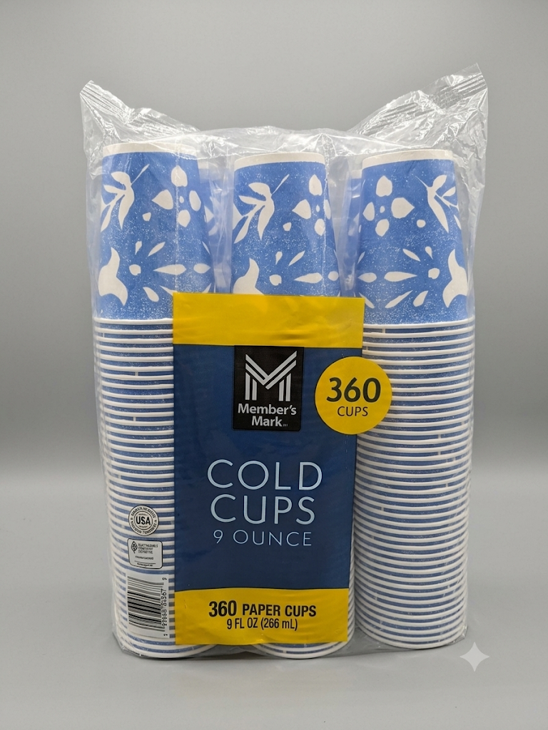 Member's Mark Printed Paper Bath Cold Cup (9 oz.